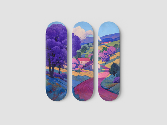 Lavender - Skateboard Wall Art