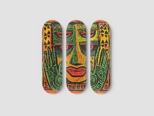 Tribal - Skateboard Wall Art