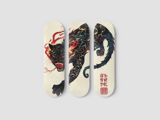 Hell Cat - Skateboard Wall Art