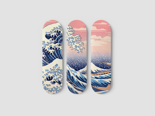 Wave - Skateboard Wall Art