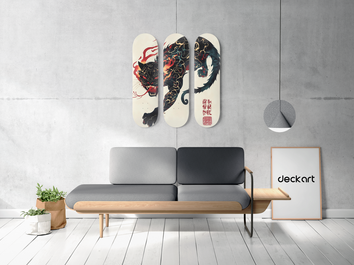 Hell Cat - Skateboard Wall Art