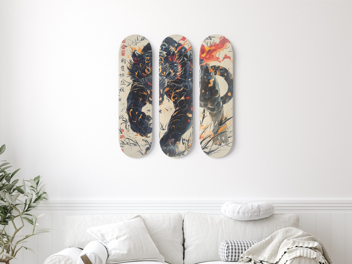Tiger Spirit - Skateboard Wall Art