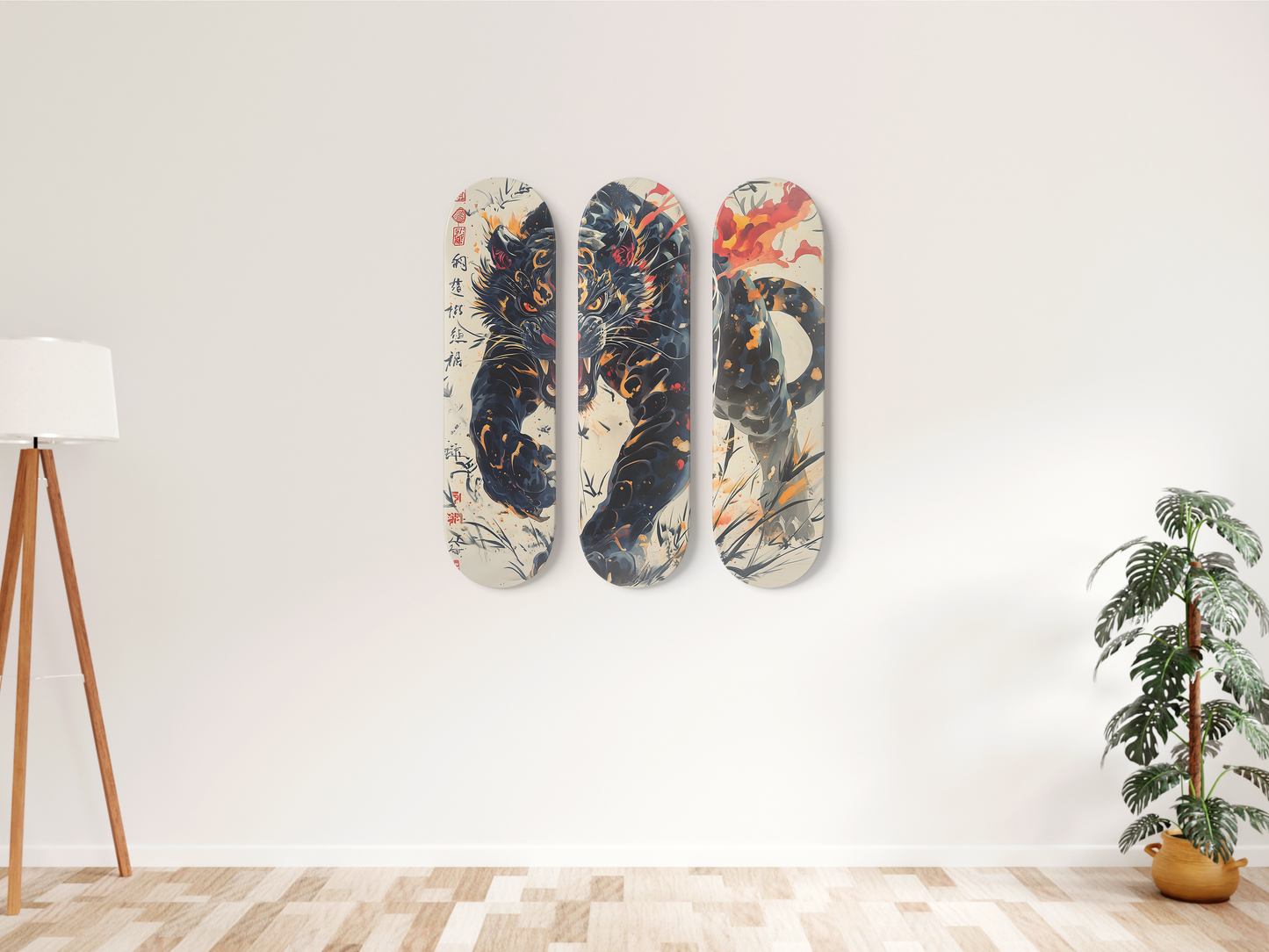 Tiger Spirit - Skateboard Wall Art