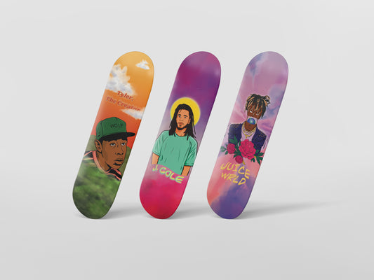 The Rapper Collection - Skateboard Wall Art
