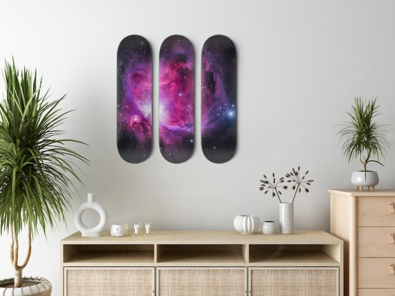 Nebula - Skateboard Wall Art
