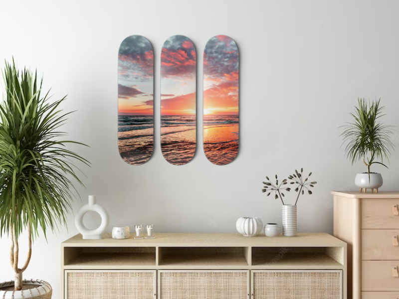 Coast - Skateboard Wall Art