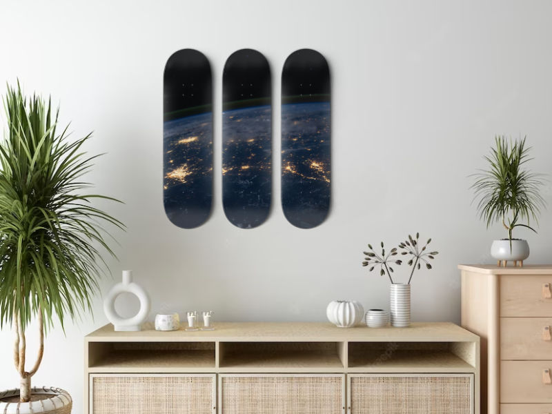 Aerial - Skateboard Wall Art
