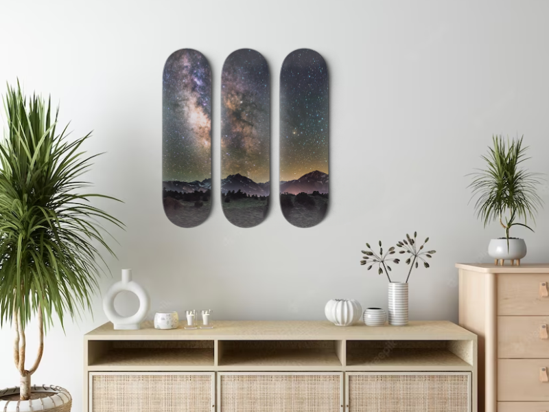 Galaxy - Skateboard Wall Art
