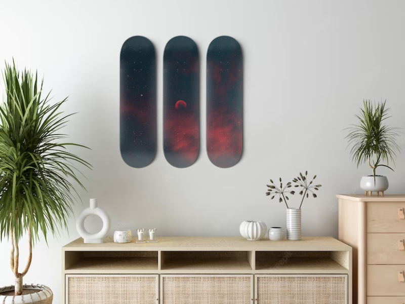 Blood - Skateboard Wall Art
