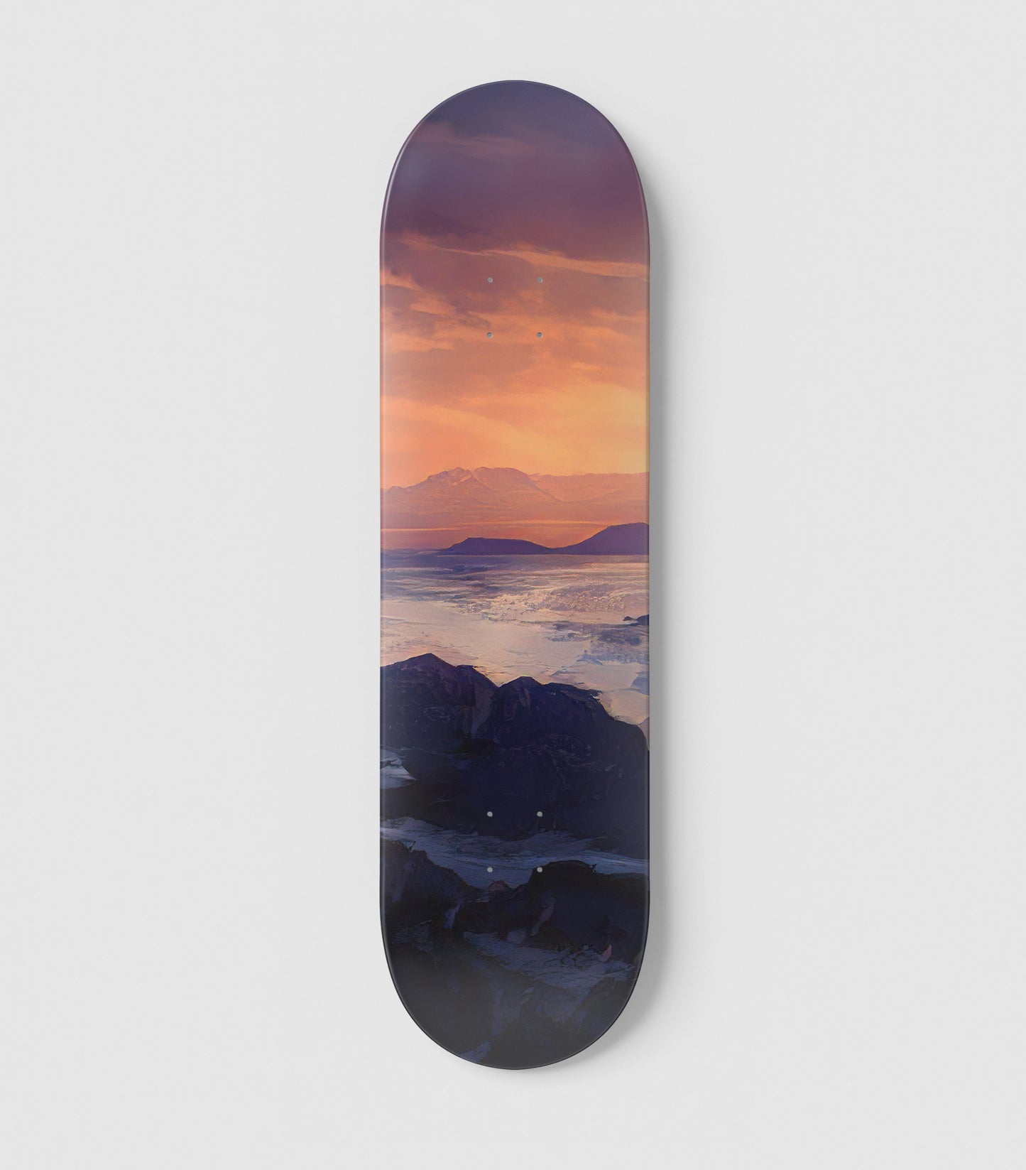 Sunset - Skateboard Wall Art