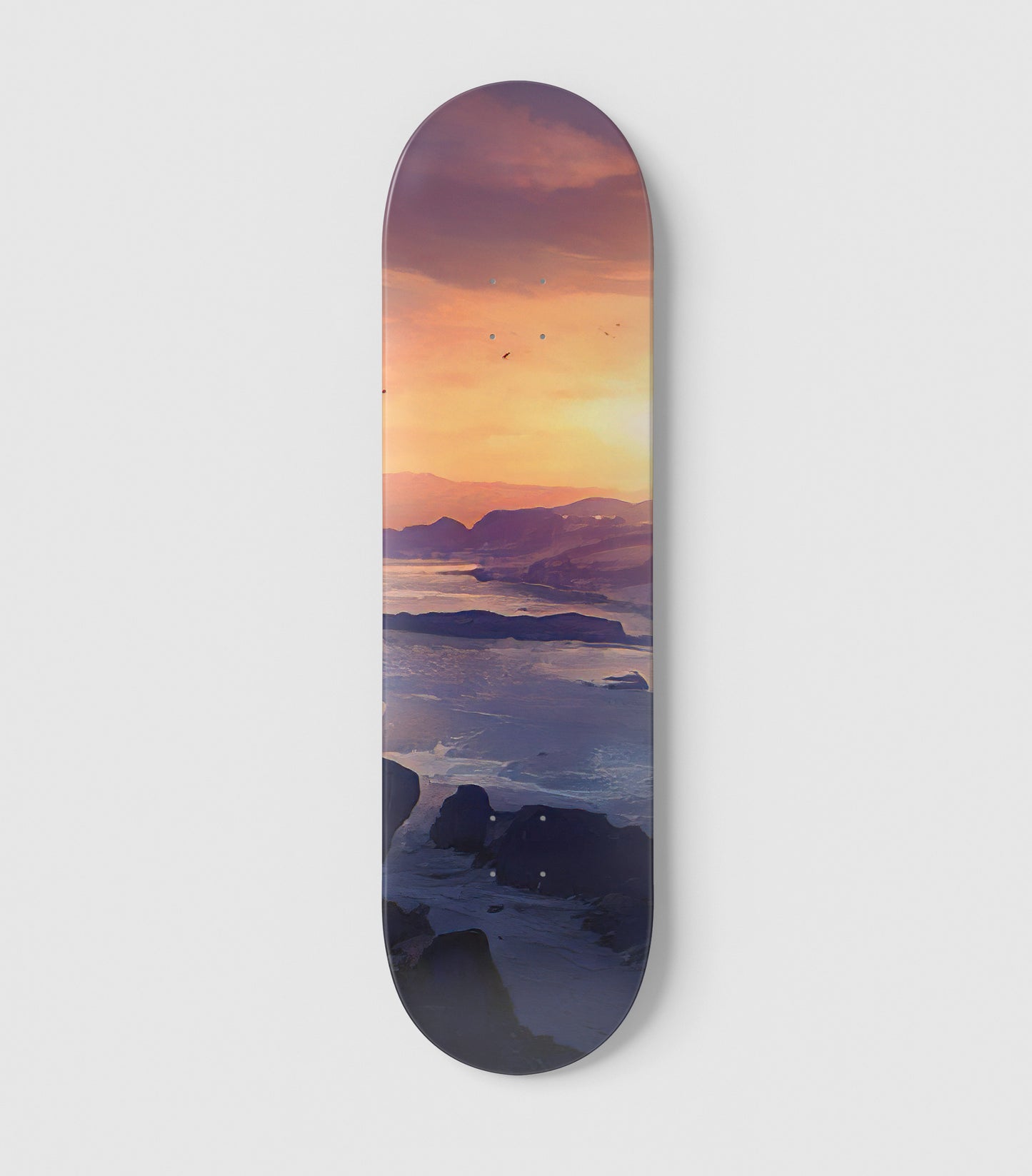 Sunset - Skateboard Wall Art