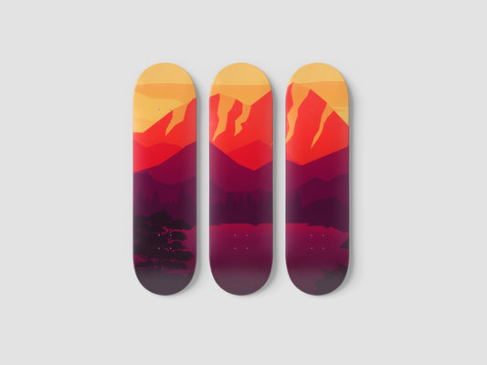 Ember - Skateboard Wall Art