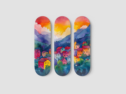 Bergen - Skateboard Wall Art