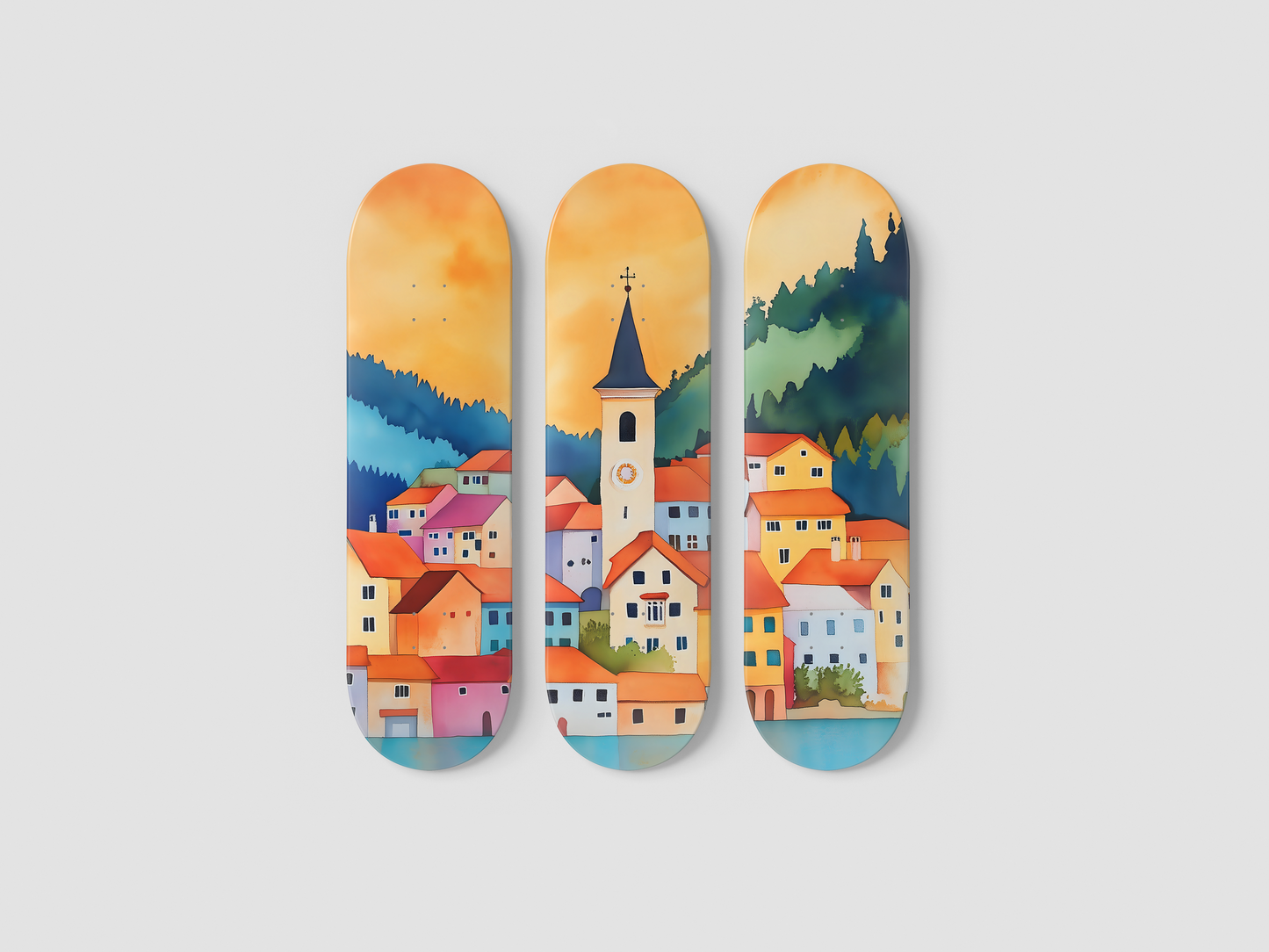 Budapest - Skateboard Wall Art