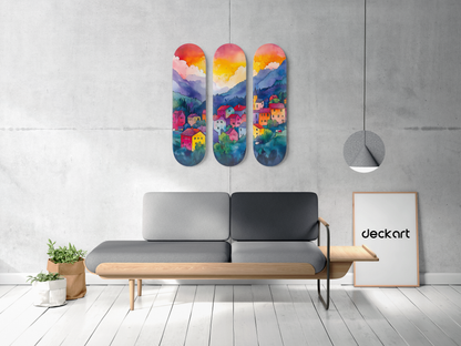 Bergen - Skateboard Wall Art