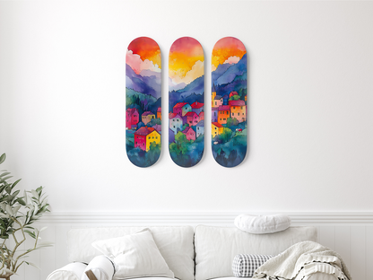 Bergen - Skateboard Wall Art