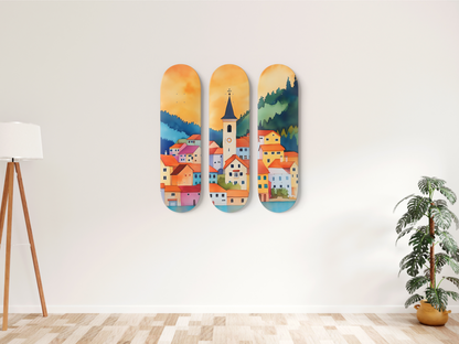 Budapest - Skateboard Wall Art
